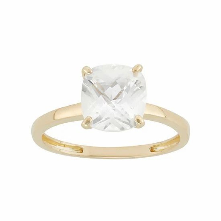 * Designs By Gioelli Lab-Created White Sapphire 10K Gold Ring | Jewelry