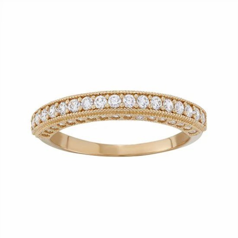 * Designs By Gioelli Cubic Zirconia Wedding Ring In 10K Gold | Jewelry