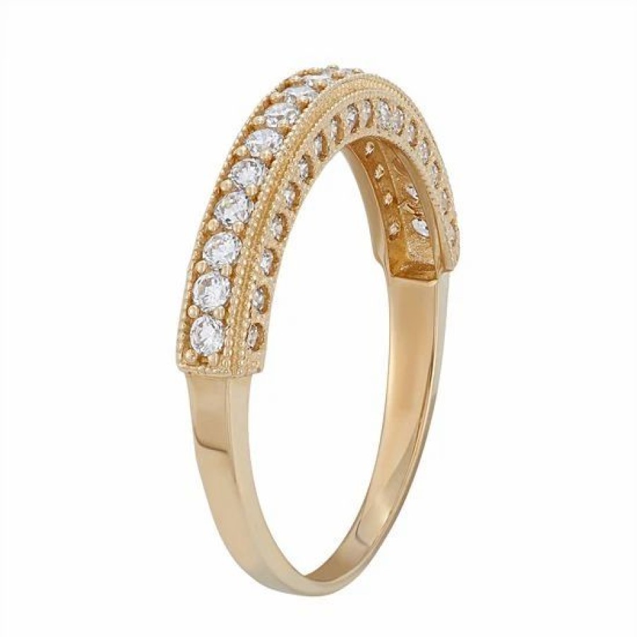 * Designs By Gioelli Cubic Zirconia Wedding Ring In 10K Gold | Jewelry