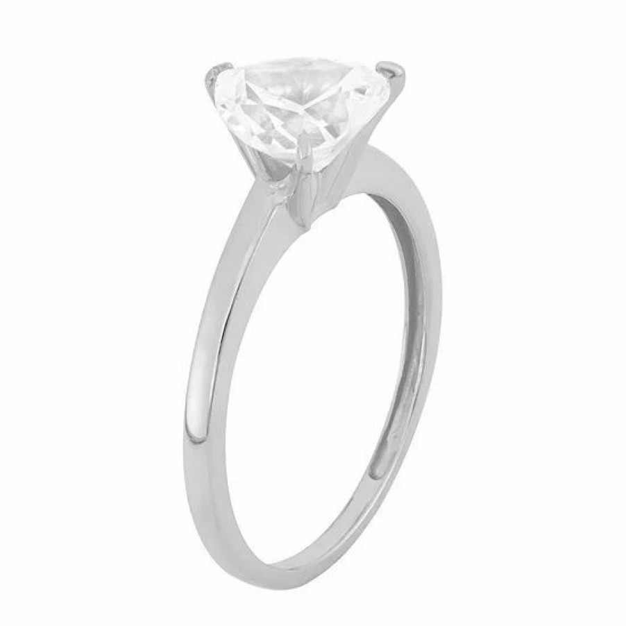 * Designs By Gioelli 10K Gold Heart Solitaire Ring | Jewelry