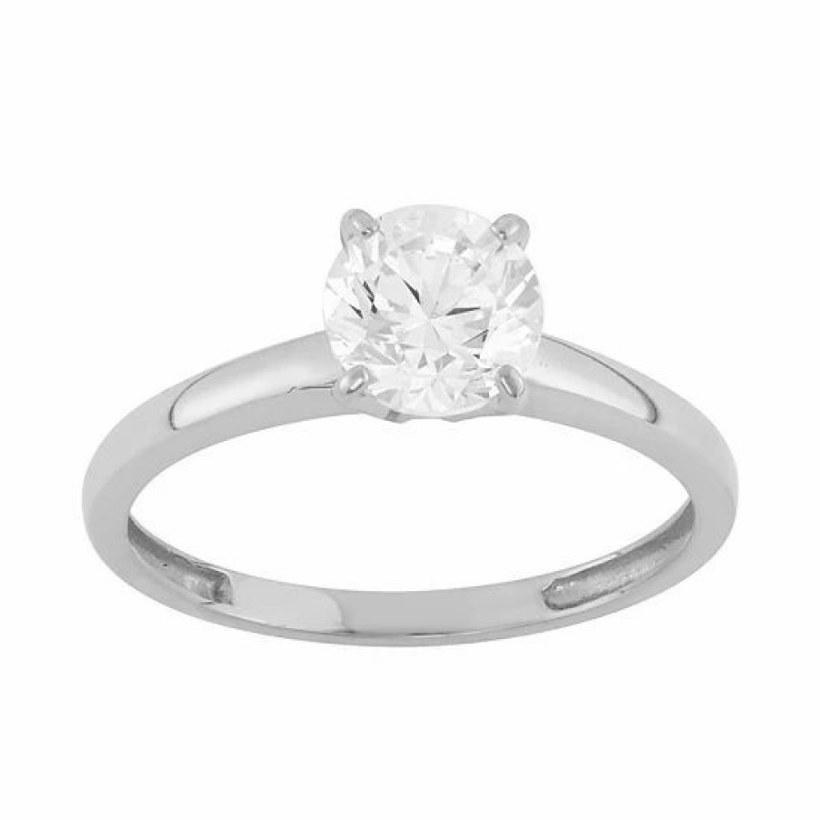 * Designs By Gioelli 14K Gold 6.5Mm Cubic Zirconia Ring | Jewelry