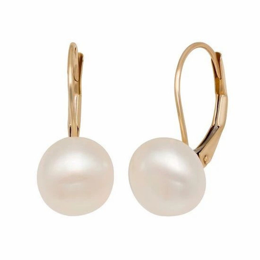 * Designs By Gioelli 14K Gold Freshwater Cultured Pearl Stud Earrings | Jewelry