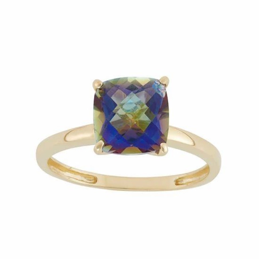 * Designs By Gioelli Mystic Topaz 10K Gold Ring | Jewelry