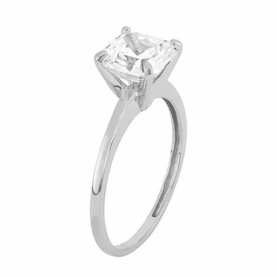 * Designs By Gioelli Cubic Zirconia Solitaire Engagement Ring In 10K Gold | Jewelry