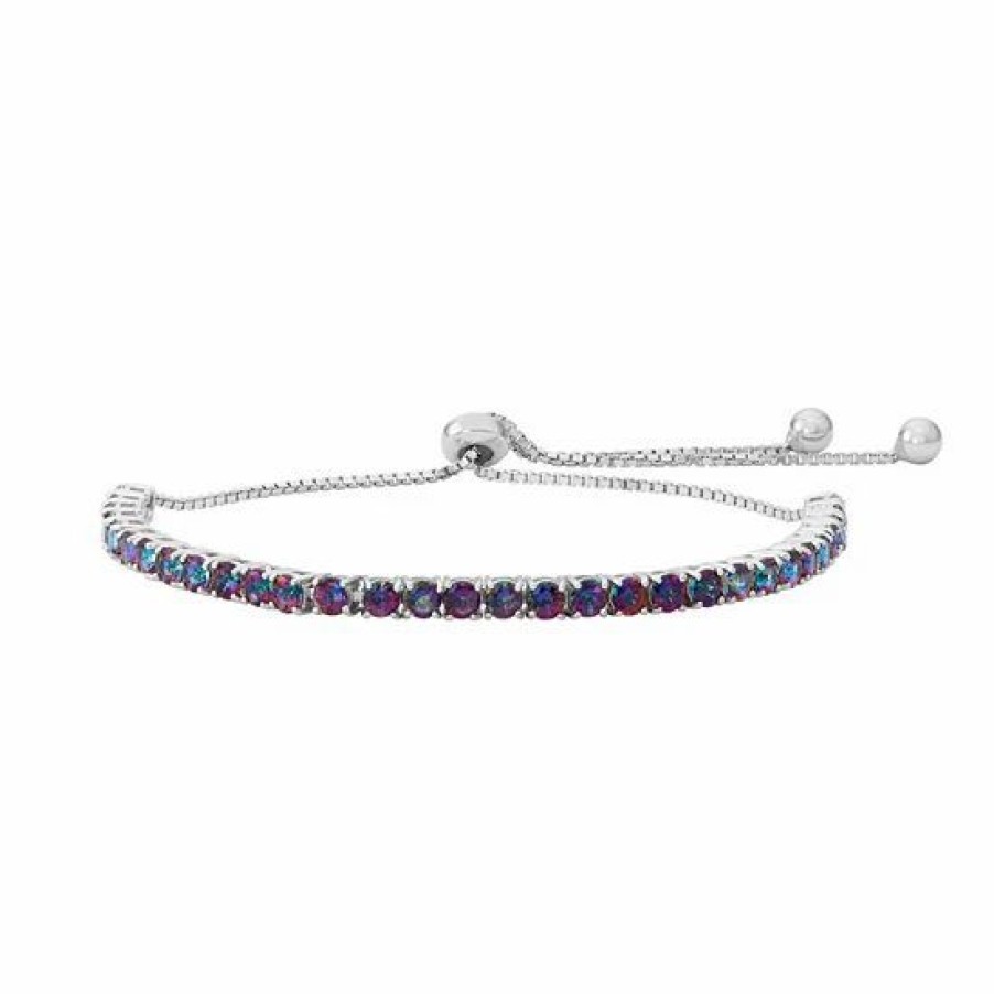 * Designs By Gioelli Sterling Silver Mystic Fire Topaz Lariat Bracelet | Jewelry